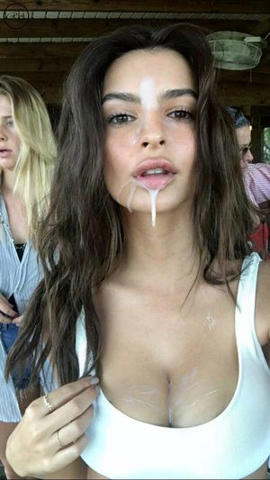 emily ratajkowski covered by cum, cumslut fakecelebcum fakeceleb