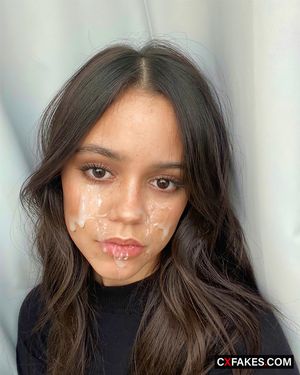 Jenna Ortega cumslut facial celebrity wednesday