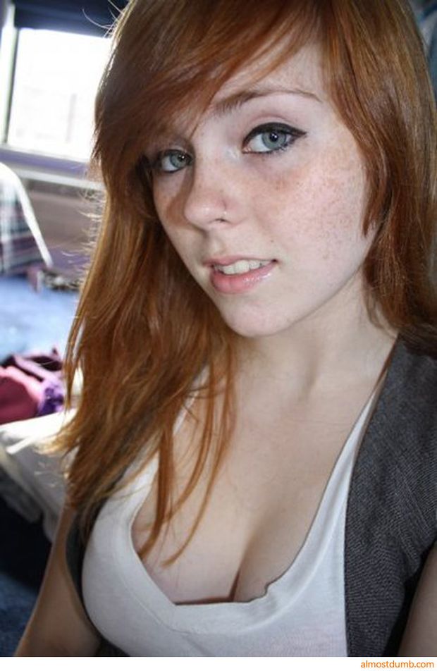 cute freckled teen