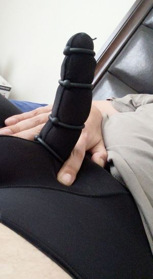 Variety cock ring pack came with several options. Would you play with me?