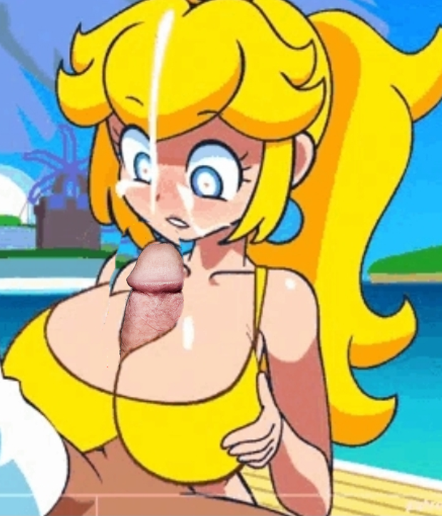 Fucking Princess Peach's tits until I cum