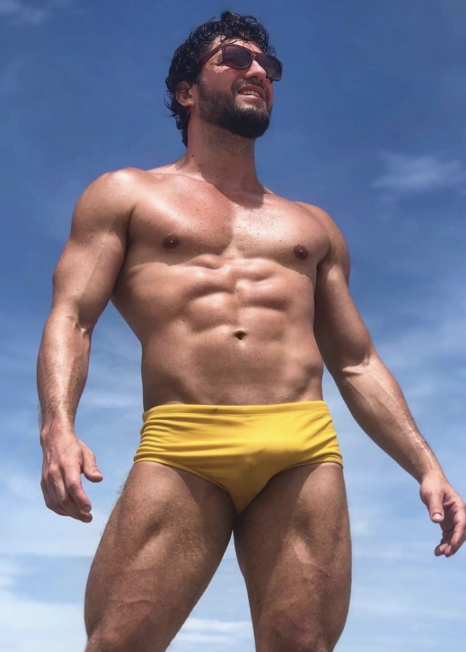 guy in tight speedo