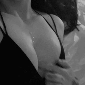 A little cum might drip down on to your tits