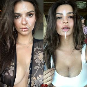 Emily Ratajkowski covered by cum