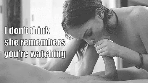 She was mesmorized by his hard dick.
