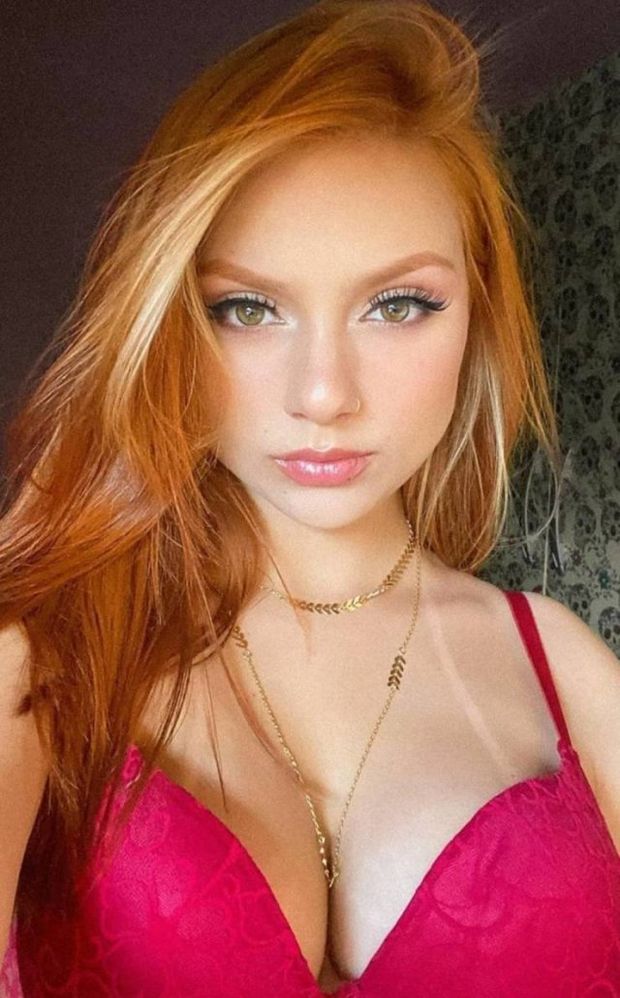 busty redhead
