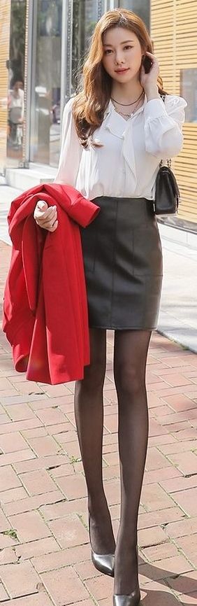 short skirt secretary