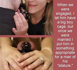 the size of the cage changes after marriage