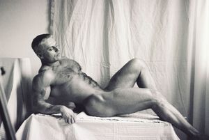 Body-builder in Renaissance manner