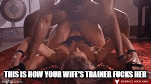 Like he owns that milf pussy.