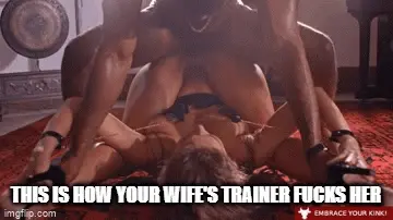 Like he owns that milf pussy.
