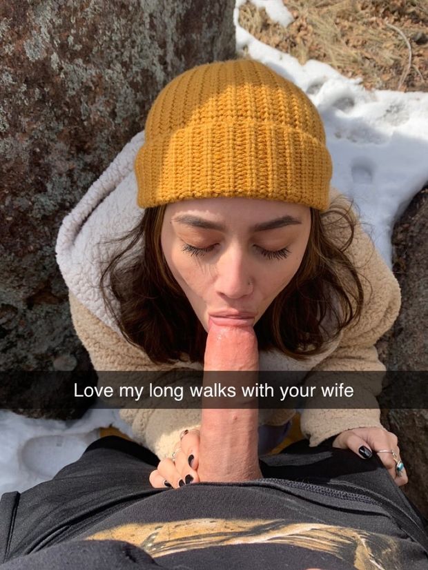 Your wife loves walking with her new friend.