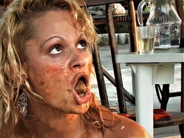 That's a good bitch mom! Now swallow my shit!