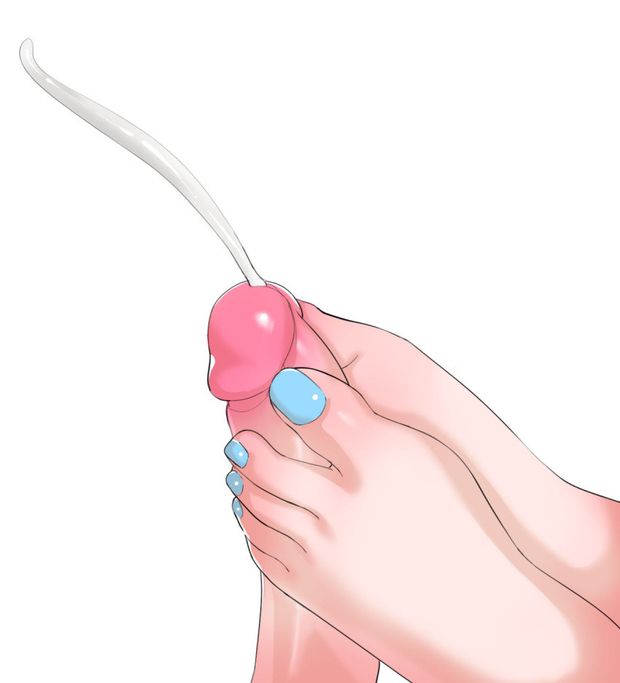Footjob Cumshot