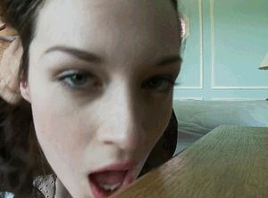 Well, I did jokingly ask her to "send pix".