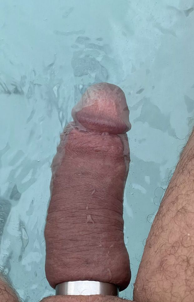 Cockring while swimming