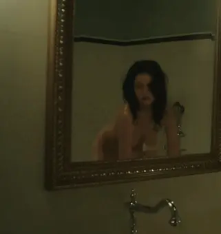 Maria Debska comes out of the bathtub