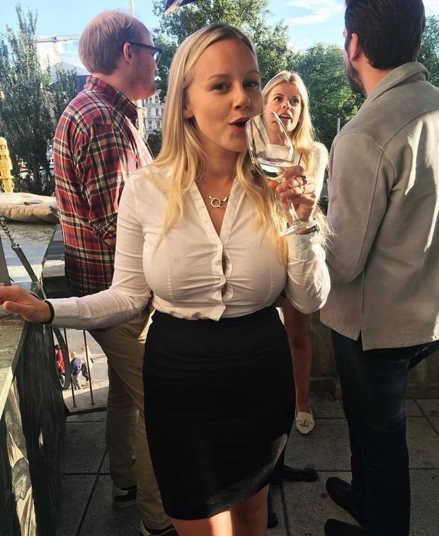 Elin Hakanson with wine