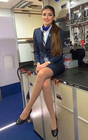 stunning stewardess