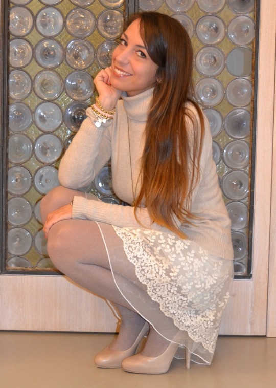 all in white