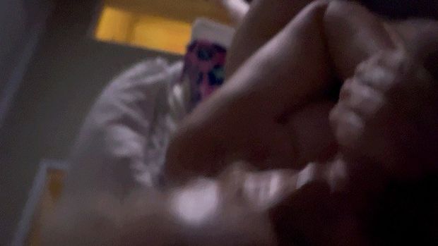 Cindy sucking stranger’s dick