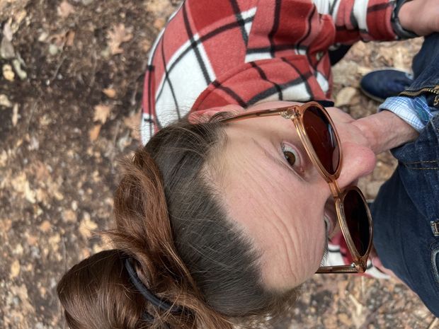 Sucking cock on a hike