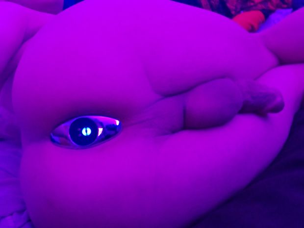 Plugged sissy femboy ready to be used