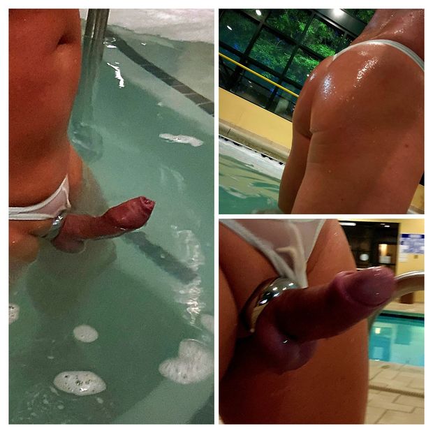 Hot thong, hot cock, hottub!
