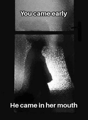 You can't stop watching her shadow on his cock