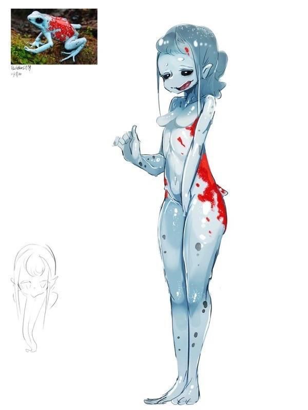 Humanoid frog gurl 2