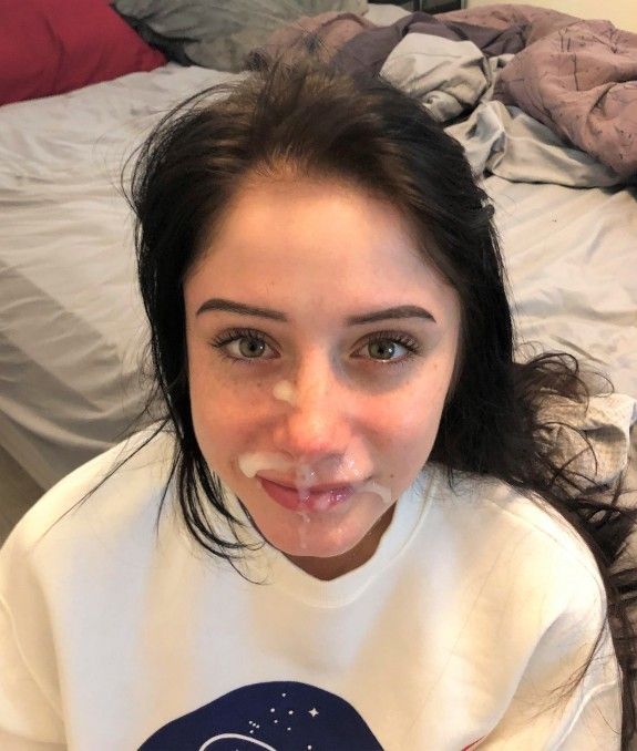 cum all over the face