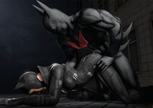 Batman pounds Catwoman