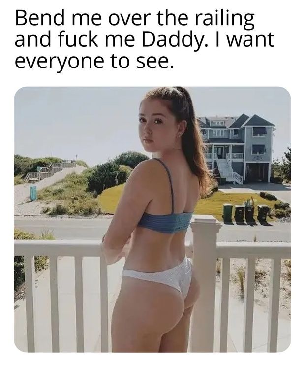 Daughter is exhibitionist