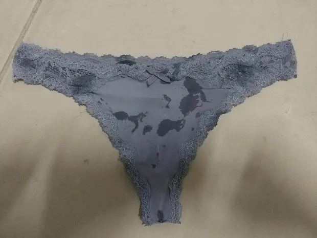 Thong with jizz.