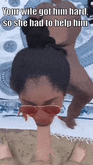 It was her first time on the nude beach and the guy had gotten hard. What was she to do?