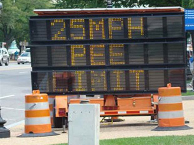 Contestant: I'd like to solve the puzzle Pat...25mph pee limit ....Pat: sure, why not