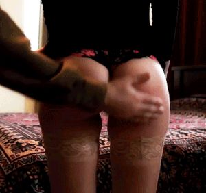 Perfect ass spankd again