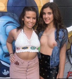 Caroline Gorley forgets her top