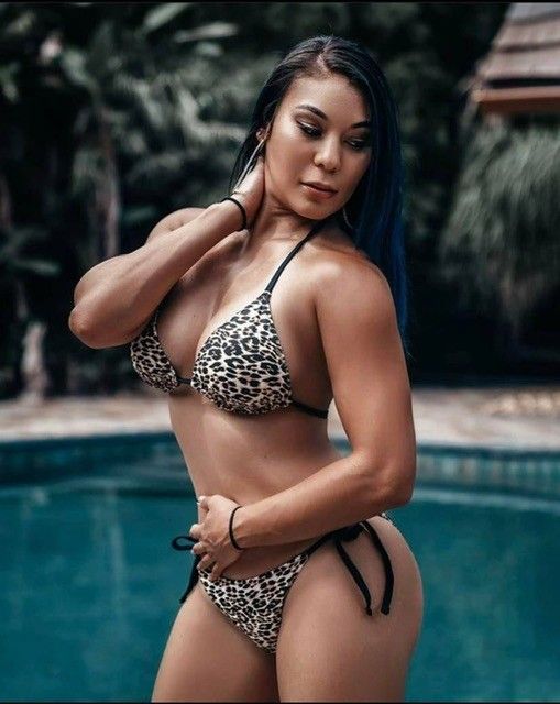 Mia Yim looking sexy in her bikini