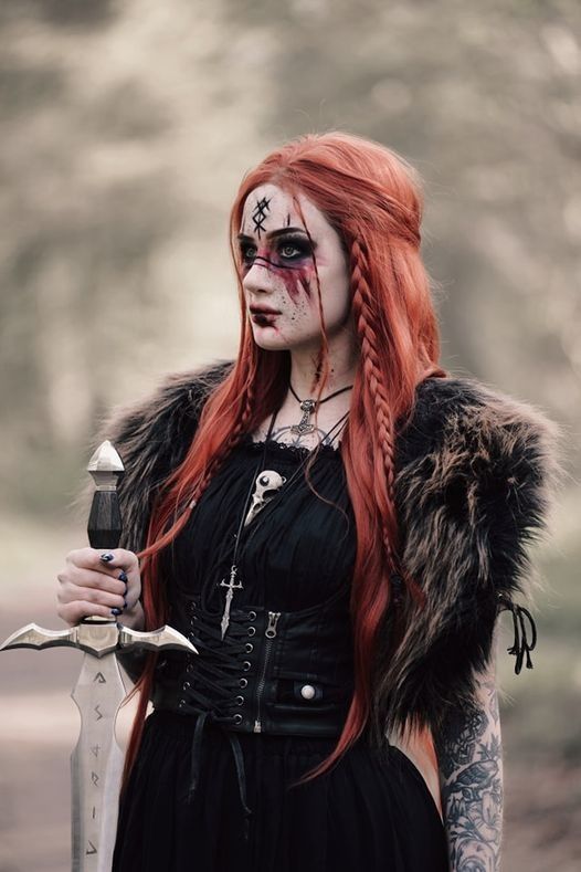 Female Warrior Redhead