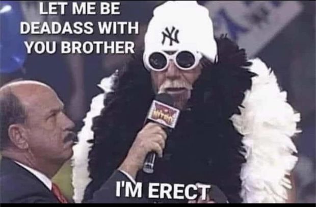 “I’m erect…”