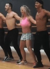 Britney practicing her cock teasing moves