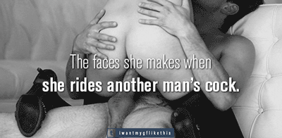 She only makes those faces when she cums, never with you