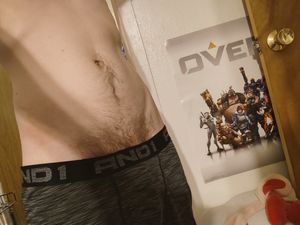 After work pic in boxers