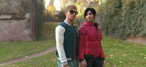 Sakirah Rodaun and her boyfriend in Fall Garden