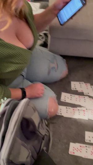 Friends huge tits bustin out
