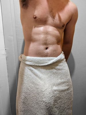Your slut GF is dying to see what's underneath my towel