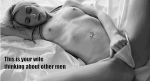 Wife masturbating to other men