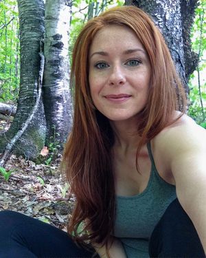 Redhead in the Forest