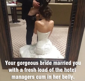 He had a smirk on his face as your kissed your bride